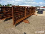 (10) Heavy-duty Stock Panels and (1) Gate: Panels are 24' Long, 66