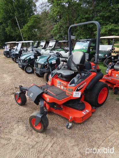 Kubota ZD1211-60 Zero-turn Mower, s/n 20674: Meter Shows 714 hrs