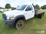 2009 Dodge Ram 5500HD Flatbed Truck, s/n 3D6WC76L79G515737: Cummins Diesel,