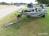 1990 Alumacraft 15' Aluminum Boat, s/n ACBC6668J990 w/ Trailer (No Title -