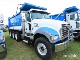 2016 Mack GU713 Tri-axle Dump Truck, s/n 1M2AX04C2GM028630: Mack 10.8L 335h