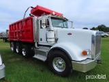 2012 Peterbilt 367 Tri-axle Dump Truck, s/n 1XPTD40X8CD143229: T/A, Day Cab