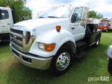 2009 Ford F750 Flatbed Truck, s/n 3FRXF75F49V218355: Cummins Diesel, Alliso