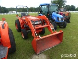 Kubota L3410D MFWD Tractor, s/n 71261: Front Loader w/ Bkt., Meter Shows 37