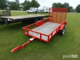 New 2019 JT10 5x10 Trailer, s/n 4UMJT1018KM000268 (Has MSO): 3500 lb., Wood