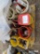 Lot of Misc. Tools, Buckets of Hammers, Files, Pipe Wrenches, Measure Tapes