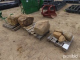 Pallet of (4) Landscaping Rocks