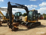 2015 John Deere 75G Midi Excavator, s/n 1FF075GXTEJ015475: C/A, Med. Arm, 1