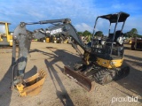 2014 John Deere 27D Mini Excavator, s/n 1FF027DXPEG259527