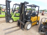 Yale GLP060 Forklift, s/n E177B19342v: 189 Triple Stage Mast, LP Gas, Side