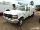 1997 Ford F Series Service Truck, s/n 1FDLF47G1VEA95423: Auto Crane