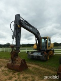 2004 Volvo EW200 Rubber-tired Excavator, s/n 876105: C/A, 9' Stick, 60