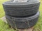 (2) Bridgestone 11R 22.5 Tires & Rims