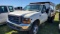 1999 Ford F450 Standard Cab, White, with vice, air compressor, welder, Vin