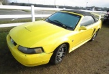2004 Ford Mustang, Yellow, Vin - 1FAFP446X4F196811, Title Delay