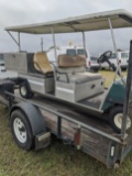 Club Car, Ingersoll Rand, Gas, Extended body Medic Cart with Gurney, Side T