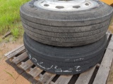 2 - Samson 275/70R 22.5 Tires & Rims