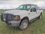 2005 Ford F250, Ext Cab, White, Vin - 1FTSX21585EB95768