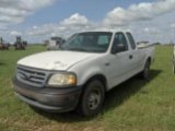 2000 Ford F150, Ext. Cab, White, Showing 98,955 Miles, Vin - 17TZX17291KF80