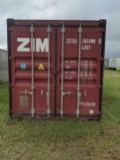 40 Ft. Shipping Container, Red, S/N - ZCSU265088042G1