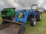 New Holland TN75 Tractor, W/ 32LA Loader, S/N - QQ1314175, Showing 1406 Hou