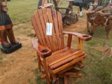 Cedar Glider Swivel Rocker,  Amish Built