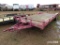 24' Flatbed Trailer (No Title - Bill of Sale Only): ID 43419