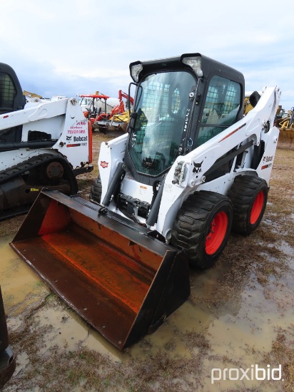 2015 Bobcat S570 Skid Steer, s/n ALM414906: GP Bkt., Encl. Cab, 992 hrs, ID