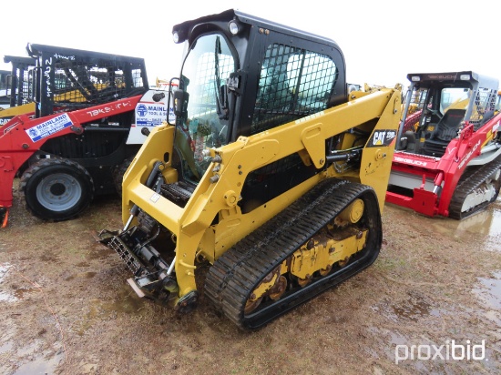 2016 Cat 239D Skid Steer, s/n BL901220: Encl. Cab, Rubber Tracks, 1659 hrs,