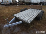 5x10 Homemade Trailer (No Title - Bill of Sale Only): Ramp, Stainless & Alu