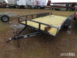 Lone Wolf 7x16 Trailer: T/A, Ramps, New Treated Flooring, ID 43340