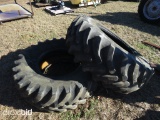 (2) 18.4R26 Firestone Tractor Tires