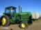 John Deere 4555 Tractor, s/n RW4555P004182 w/ 1 Tire & 2 Hubs, 6200 hrs ID