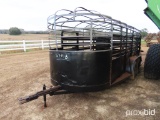 16 ft. bumper pull cattle trailer - black