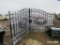 Unused 2020 14' Bi-parting Iron Gate: Deer Artwork, No Posts, ID 42814