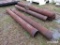 (6) 8' Steel Pipes: ID 42895
