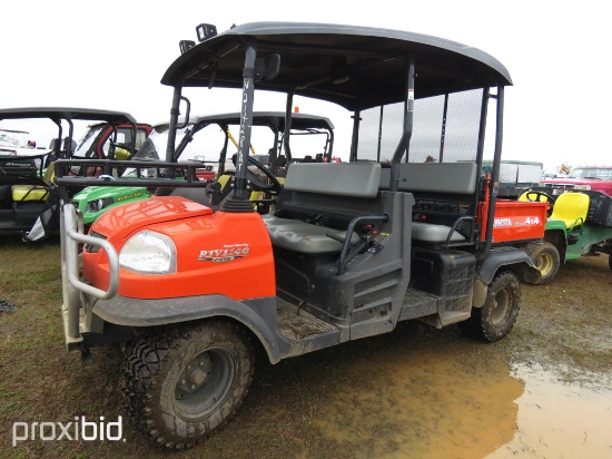 2015 Kubota RTV1140 CPX Utility Vehicle, s/n A5KD1HDAAFG034909 (No Title):