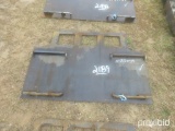 Skid Steer Plate w/ Guards: ID 42476