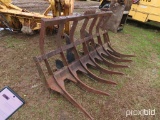 Root Rake Attachment for Backhoe: ID 43655