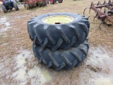 (2) 18.4-26 Tractor Tires w/ Rims: ID 43744