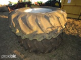(2) Goodyear 24.5-32 Peanut Picker Tires: ID 42766