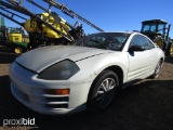 2000 MITSUBISHI ECLIPSE - WHITE VIN:   4A3AC44641C078650