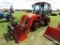 Kubota B3030 HSDS MFWD Tractor, s/n 50666: C/A, LA403 Loader w/ Bkt & Grapp