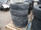 (5) Used Bridgestone 225/70R19.5 Trailer Tires