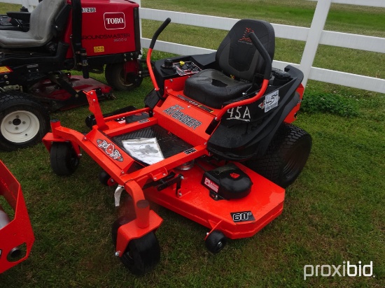 New Bad Boy Avenger ZT Zero-turn Mower, s/n 210002: Kohler 725cc Gas Eng.,