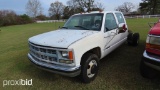 1998 Chevy 3500 Cab & Chassis, s/n 1GBHC33J8WF041468: 4-door, Auto, Odomete
