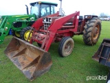 International 784 Tractor: 2wd, Front Loader w/ Bkt., Owners Manual in Chec