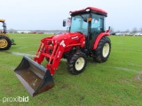 Branson 4520C MFWD Tractor, s/n CLCE00075: C/A, Heat, Loader w/ Bkt., Dual