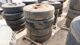 (4) Used 11R22.5 Tires & Rims