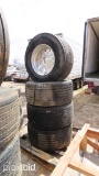 (4) Used 445/50R22.5 Tires & Rims
